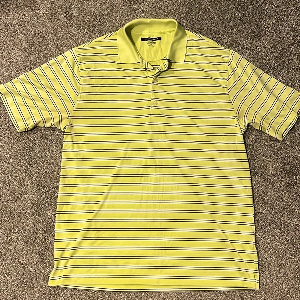 Greg Norman sz L PlayDry Golf Shirt. Smoke/Pet free home